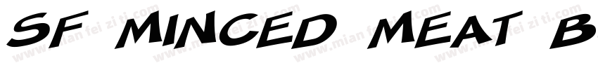 SF Minced Meat Bold Oblique字体转换